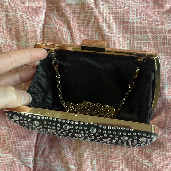 Small Evening Clutch with Rhinstones - Picture 3 of 3